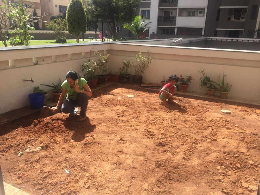 Digging up the garden